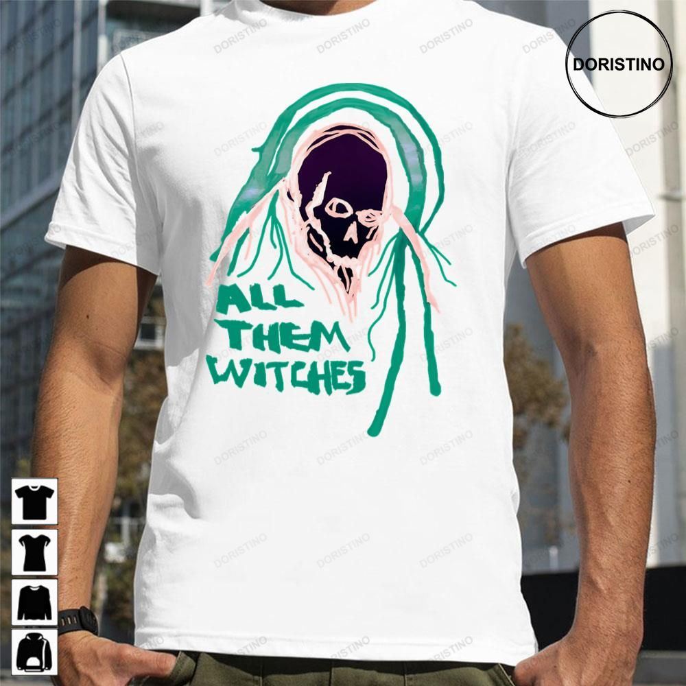 Green Skull All Them Witches Limited Edition T-shirts